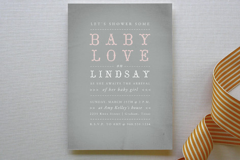 Baby Love Baby Shower Invitations