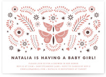 Mariposas Baby Shower Invitations