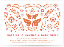 Mariposas Baby Shower Invitations
