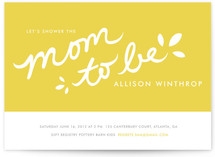 Orangina Baby Shower Invitations