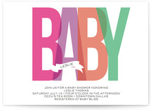 Bold Baby Baby Shower Invitations