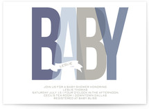 Bold Baby Baby Shower Invitations