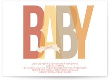 Bold Baby Baby Shower Invitations
