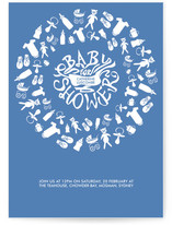 Baby Weave Baby Shower Invitations