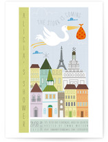 Babies are from Paris Baby Shower Invitations