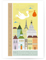 Babies are from Paris Baby Shower Invitations