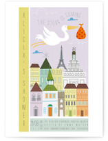 Babies are from Paris Baby Shower Invitations