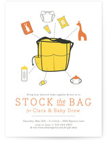 Stock the Bag Baby Shower Invitations