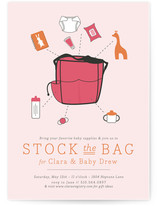 Stock the Bag Baby Shower Invitations