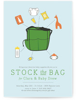 Stock the Bag Baby Shower Invitations
