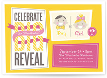 The Big Reveal Baby Shower Invitations