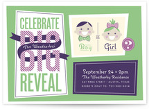 The Big Reveal Baby Shower Invitations