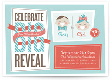 The Big Reveal Baby Shower Invitations