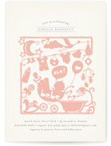 Kirigami Baby Shower Invitations