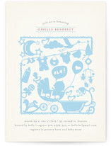 Kirigami Baby Shower Invitations