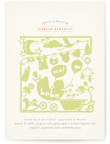 Kirigami Baby Shower Invitations