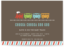 Chugga Chugga Goo Goo Baby Shower Invitations