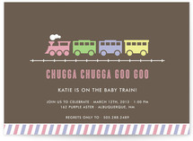 Chugga Chugga Goo Goo Baby Shower Invitations