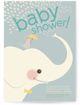 Elephant Showers Baby Shower Invitations