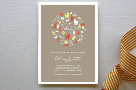 Oh Baby Baby Shower Invitations