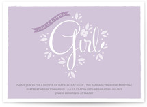 New Blooms Baby Shower Invitations