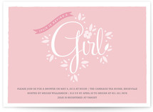 New Blooms Baby Shower Invitations