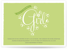 New Blooms Baby Shower Invitations