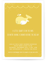 The Arrival of a Little Squirt Baby Shower Invitations