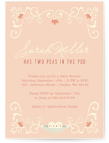 Baby Peas in a Pod Baby Shower Invitations