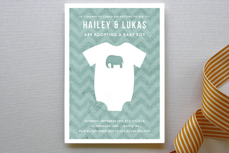 Adopting a Baby Boy Baby Shower Invitations