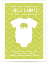 Adopting a Baby Boy Baby Shower Invitations