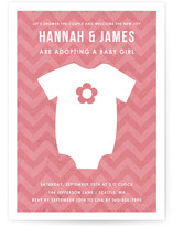 Adopting a Baby Girl Baby Shower Invitations