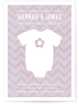 Adopting a Baby Girl Baby Shower Invitations