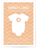 Adopting a Baby Girl Baby Shower Invitations