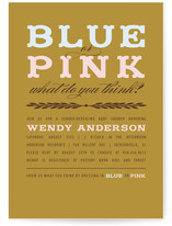 Blue or Pink Reveal Baby Shower Invitations