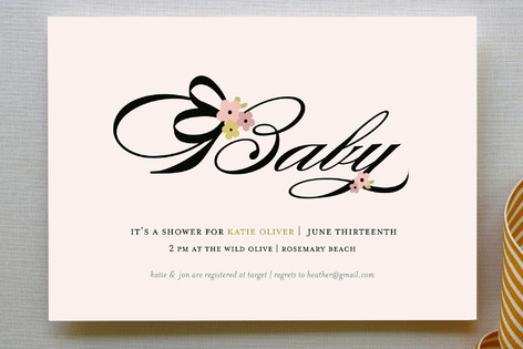 Audrey Baby Baby Shower Invitations