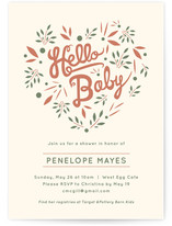 Hello Heart Baby Shower Invitations