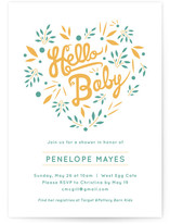 Hello Heart Baby Shower Invitations
