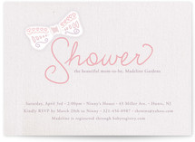Bowtied Baby Shower Invitations