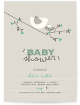 Nesting Bird Baby Shower Invitations