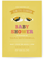 Tropical Shower Baby Shower Invitations