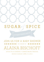 Sugar and Spice Baby Shower Invitations