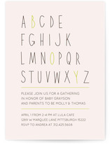 Letter Boy Baby Shower Invitations