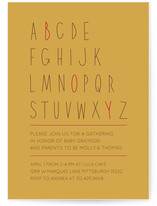 Letter Boy Baby Shower Invitations