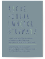 Letter Boy Baby Shower Invitations