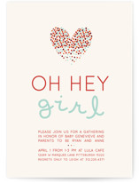 Confetti Love Baby Shower Invitations