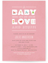 Baby Essentials Baby Shower Invitations