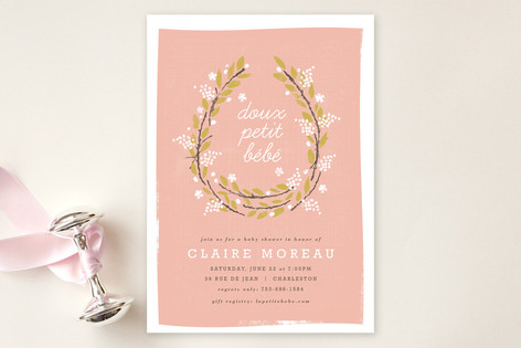 Petit Bebe Baby Shower Invitations