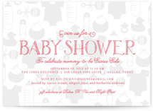 Baby Icons Baby Shower Invitations