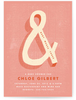 Bold Ampersand Baby Shower Invitations